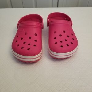 Jibbitz By Crocs Pink Slip On Shoes Men's 6 Women's 8 See Photos Flaws